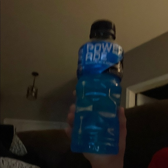 Blue Powerade Sports Drink Bottle